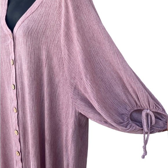 Saints & Hearts Peasant Style Button Down Dress - Picture 6 of 7